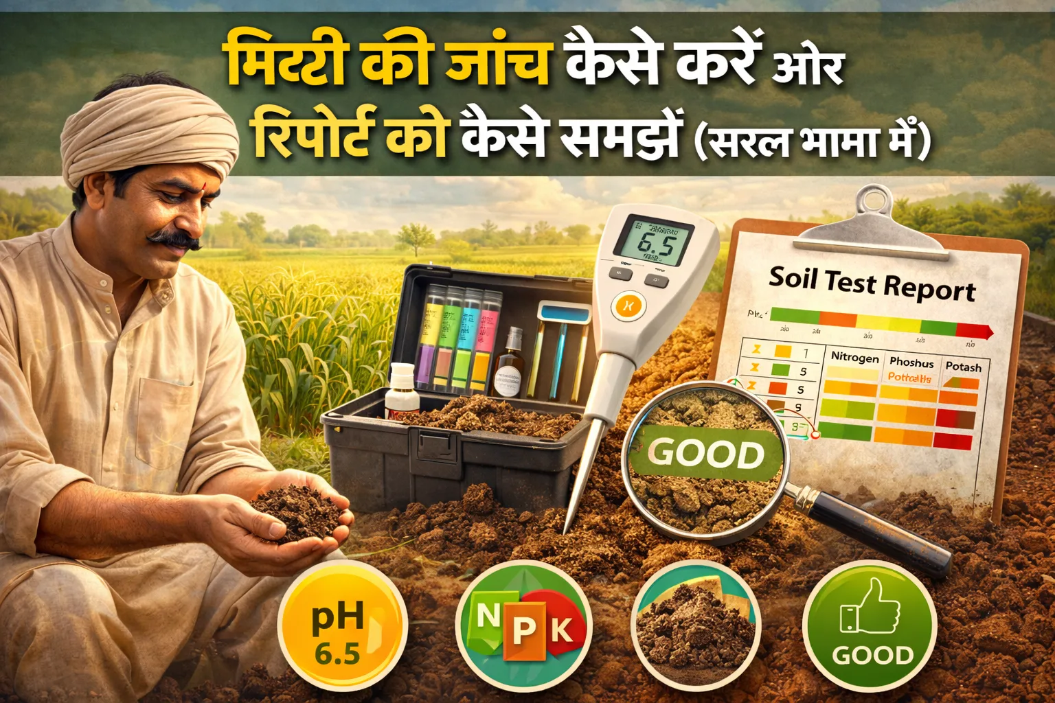 मिट्टी की जांच कैसे करें